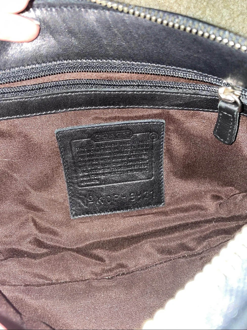 Vintage 1990s NWOT Coach Black Leather Barrel Satchel with Silver Hardware - Picture 9 of 9